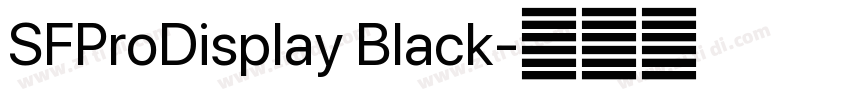 SFProDisplay Black字体转换